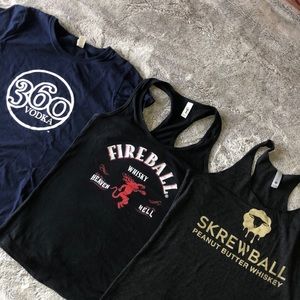 Set of 3 Bar Tanks/Shirt Bundle